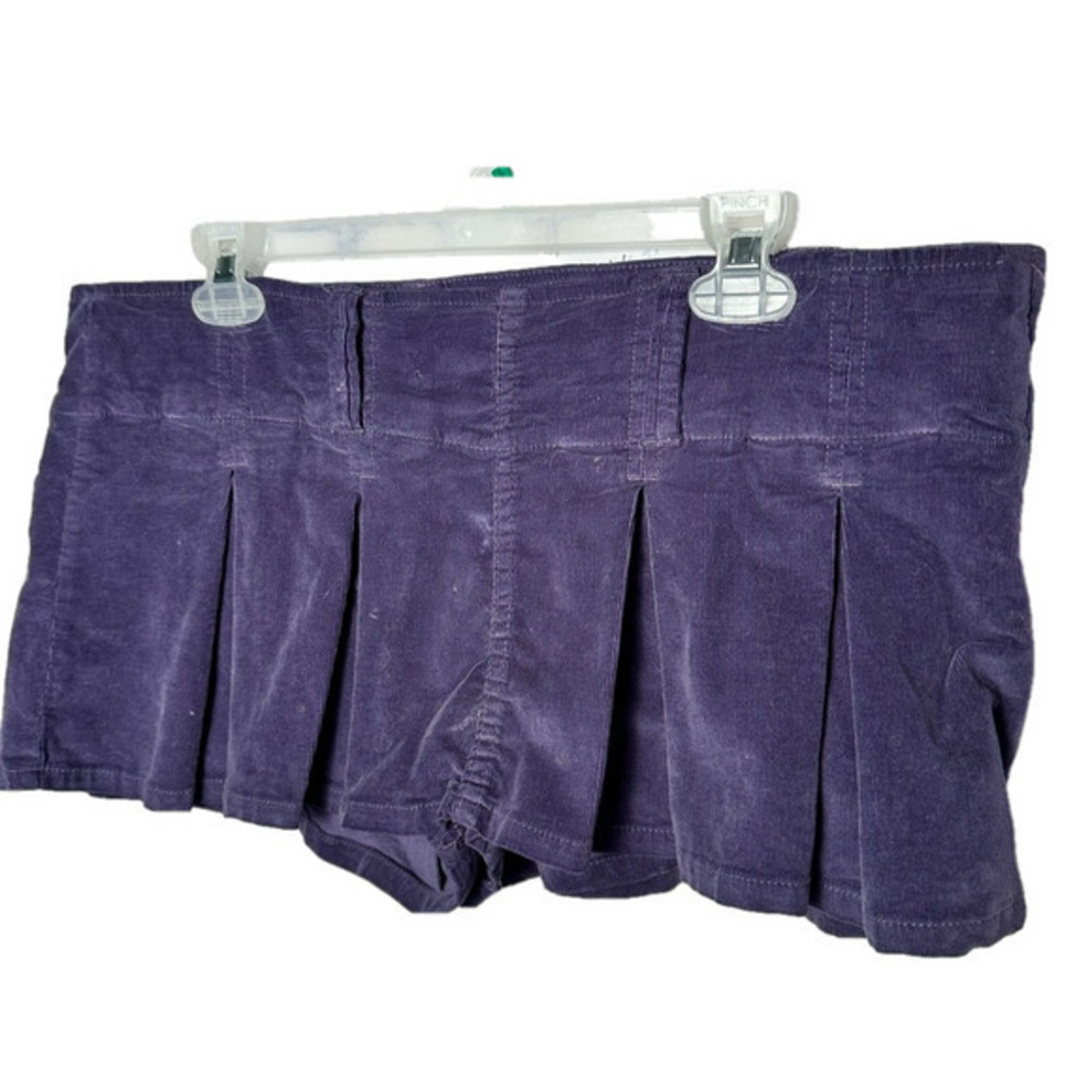 Free People's Purple Corduroy Skort